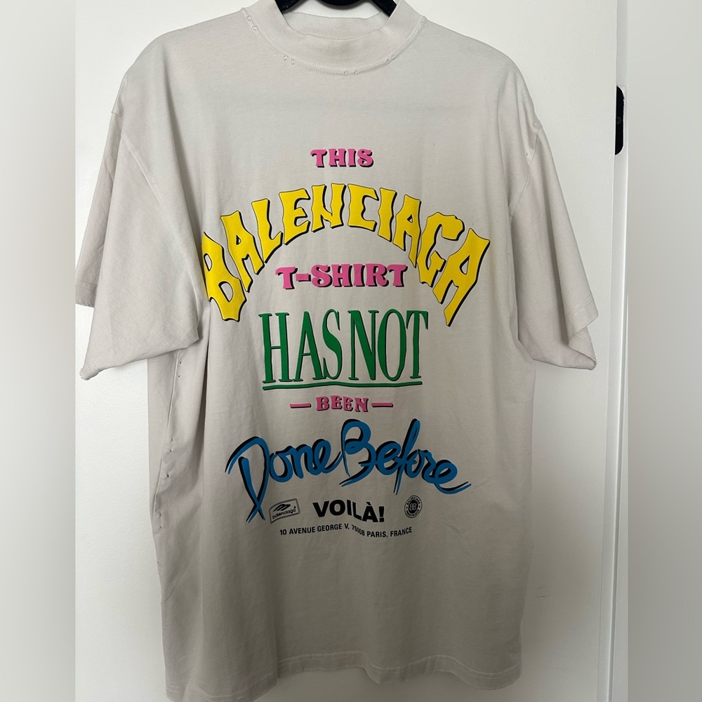 Balenciaga NOT BEEN DONE T-SHIRT OVERSIZED Size 2